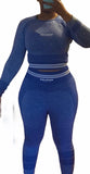 Stripped Seamless Yoga Set